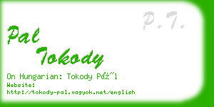 pal tokody business card